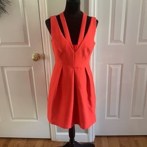 Red Cutout BCBGMAXAZRIA Dress